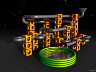 Blender 3D en JM Web - Recolector de agua espacial