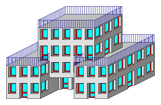 Bloques de Pisos IV 36 - Pixel Art 16 Colores